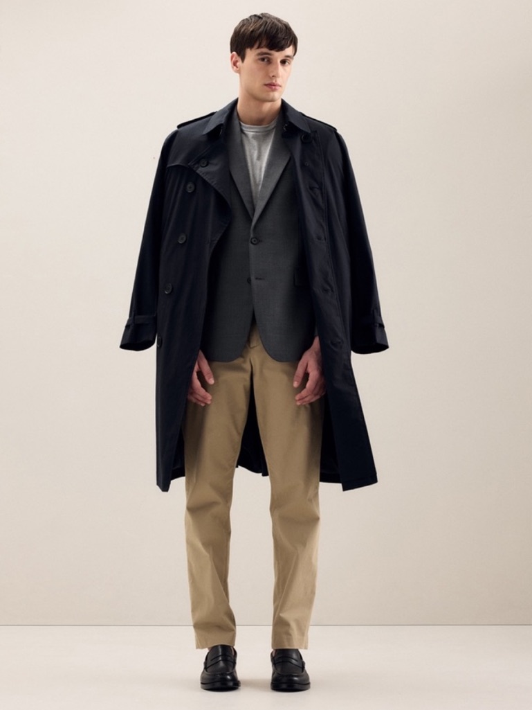 Quince Long Navy Trench